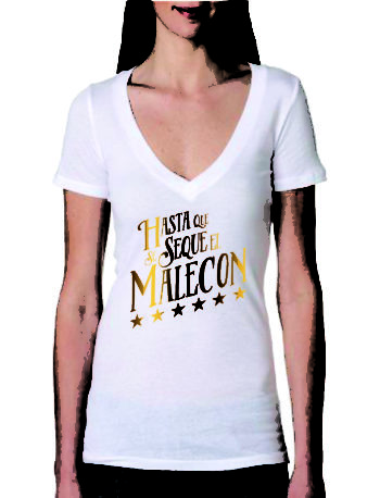 HASTA QUE SE SEQUE EL MALECON WOMEN T-SHIRTS FOR SALE!!